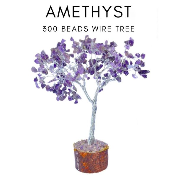 Amethyst 300 Beads Wire  Tree
