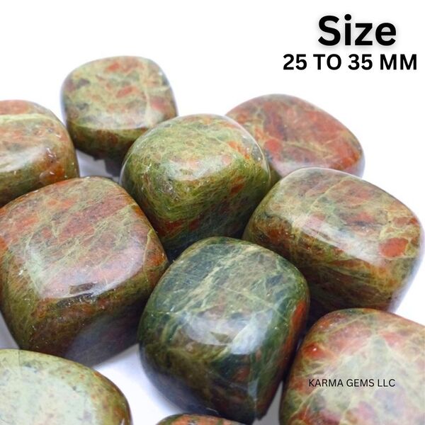 Unakite 25 To 35 MM Crystal Tumbled Stone