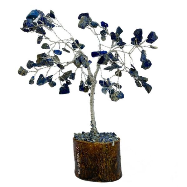 Lapis Lazuli 100 Beads Wire Tree