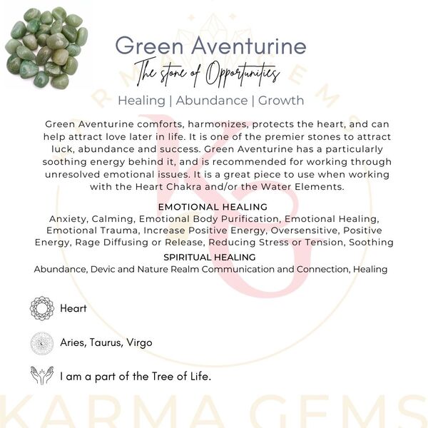 Green Aventurine 15 To 25 MM Crystal Tumbled Stone