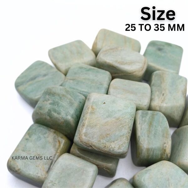 Amazonite 25 To 35 MM Crystal Tumbled Stone