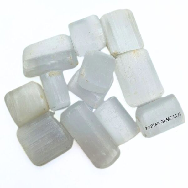 Selenite 15 To 25 MM Crystal Tumbled Stone