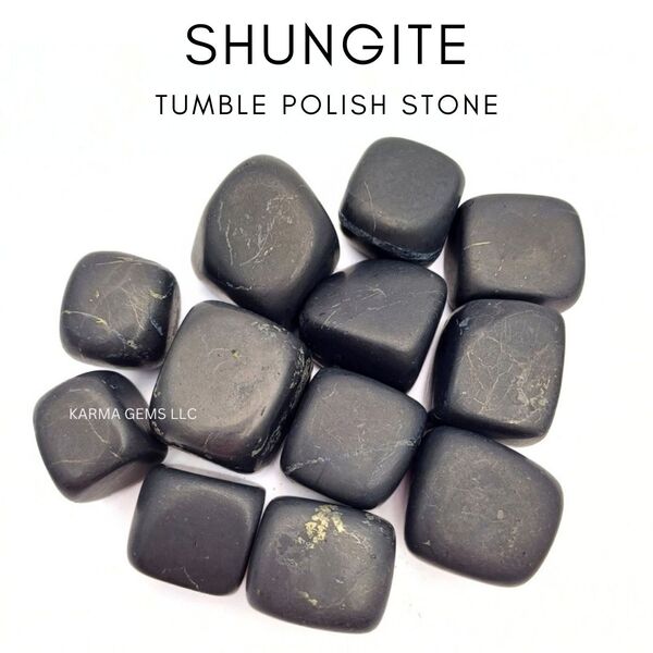 Shungite 25 To 35 MM Crystal Tumbled Stone