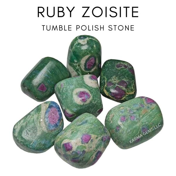 Ruby Zoisite 25 To 35 MM Crystal Tumbled Stone