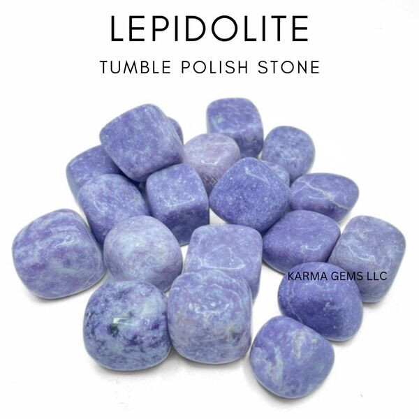 Lepidolite 15 To 25 MM Crystal Tumbled Stone